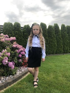 Spódnica dziewczęca czarna wiązana