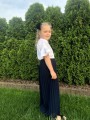 Bluzka dziewczęca biała falbanki