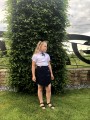 Elegancka koszula dziewczęca biała/guziczki
