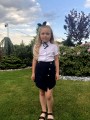Elegancka koszula dziewczęca biała/guziczki