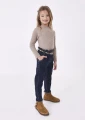 Spodnie slouchy z paskiem MAYORAL 4501 ciemny jeans