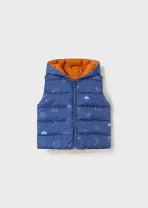 Kamizelka dwustronna MAYORAL 2323 niebieski/pomarańcz