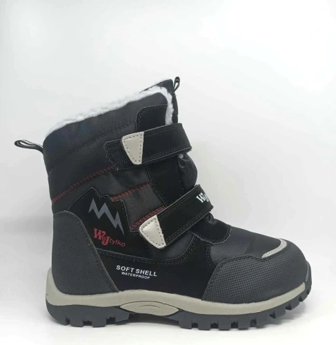 Buty chłopięce WOJTYŁKO 5Z24097 czarne