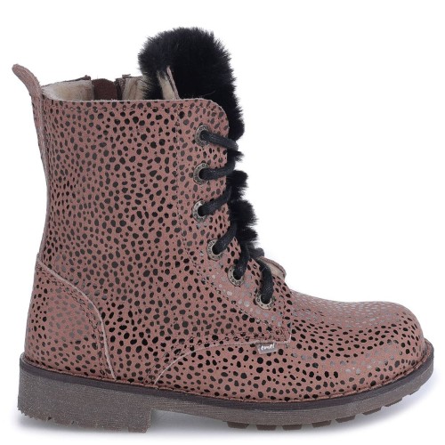 Buty dziewczęce EMEL EV2747A-1 beżowe kropki