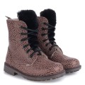 Buty dziewczęce EMEL EV2747A-1 beżowe kropki