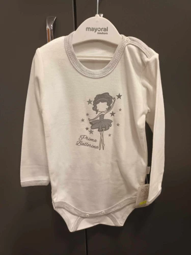 Body dla dziewczynki Mamatti BD1327 białe