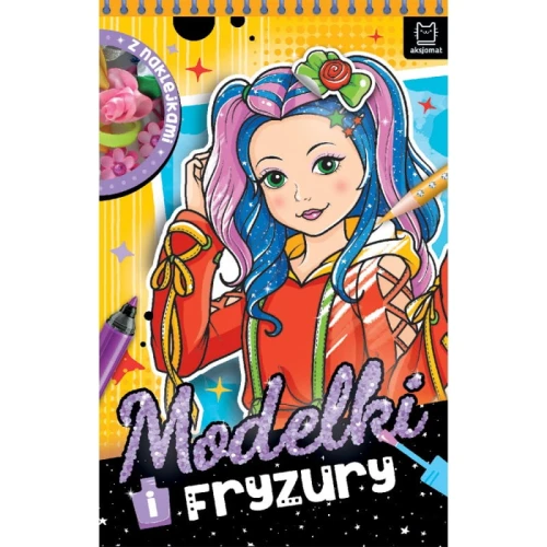 Modelki i fryzury.Z naklejkami