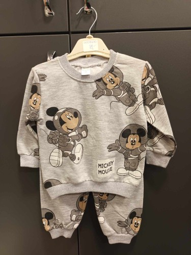 Dres chłopięcy myszka Mickey szary