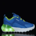Sneakersy chłopięce GEOX J ACTIVART ILLUMINUS J45LYA niebieskie