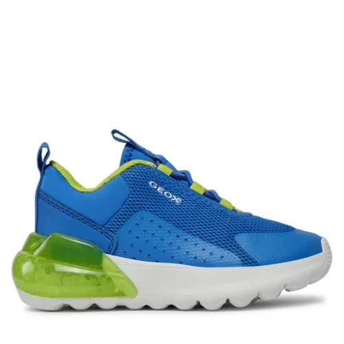 Sneakersy chłopięce GEOX J ACTIVART ILLUMINUS J45LYA niebieskie