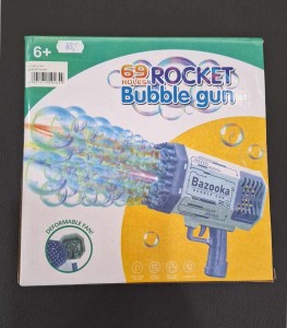 Pistolet na bańki mydlane niebieski