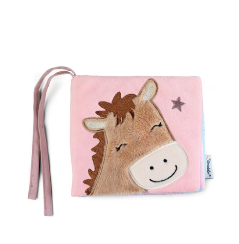 Miękka książeczka edukacyjna dla niemowlęcia Sterntaler konik