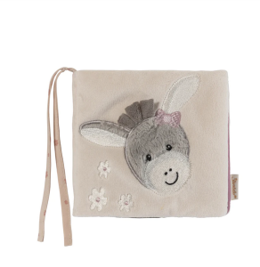 Miękka książeczka edukacyjna dla niemowlęcia Sterntaler osiołek