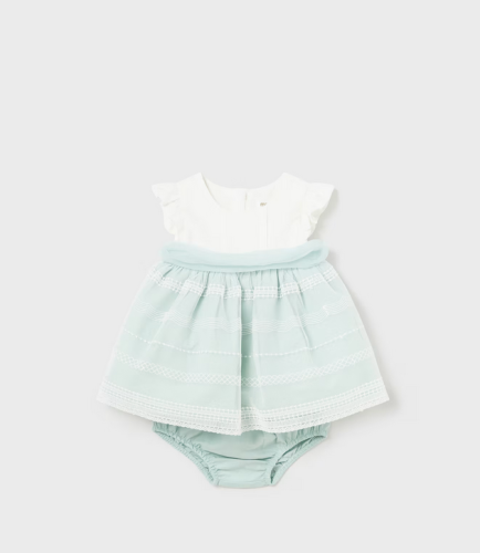 Sukienka dziewczęca MAYORAL 1824 śmietanka/mięta