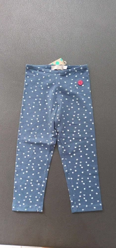 Leginsy dziewczęce BOBOLI 461056 ciemny niebieski/kropki