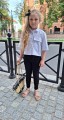 Biała koszula dziewczęca ANBOR