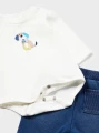 Komplet chłopięcy MAYORAL 2530 jeans/krata