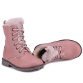 Buty dziecięce ze skóry naturalnej  EMEL EV2747-2 różowe