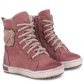 Buty dziecięce ze skóry naturalnej EMEL EV2651C ciemny róż