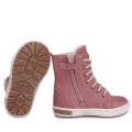 Buty dziecięce ze skóry naturalnej EMEL EV2651C ciemny róż