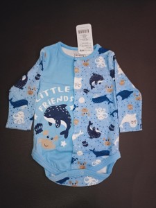 Body niemowlęce delfiny niebieskie