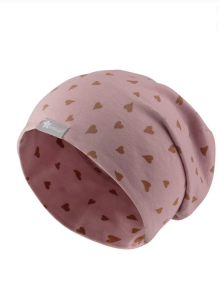 Czapka dzwiewczęca Sterntaler różowa/serduszka