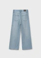 Szerokie spodnie jeansowe dla dziewczynki MAYORAL 6538 jasny jeans