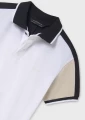 Koszulka polo chłopięca MAYORAL 6134 biało, czarna
