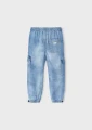 Szerokie spodnie cargo unisex MAYORAL 3573 jeansowe