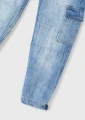 Szerokie spodnie cargo unisex MAYORAL 3573 jeansowe