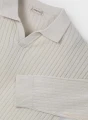 Sweter z kołnierzykiem polo dla chłopca 3367 beżowy