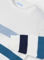 Sweter w paski dla chłopca MAYORAL 3366 śmietankowy, kolorowy