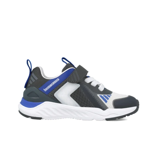 BUTY SPORTOWE CHŁOPIĘCE ZE ŚWIATEŁKAMI BIOMECANICS 251273-A398 grafit/niebieskie