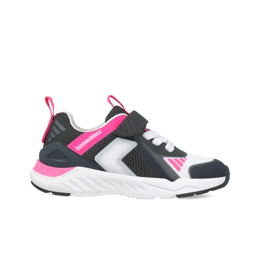 BUTY SPORTOWE DZIEWCZĘCE ZE ŚWIATEŁKAMI BIOMECANICS 251273-B399 grafit/różowe
