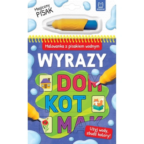 Malowanka z pisakiem wodnym. Wyrazy