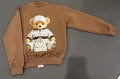 Bluza dziewczęca z misiem czekoladowa