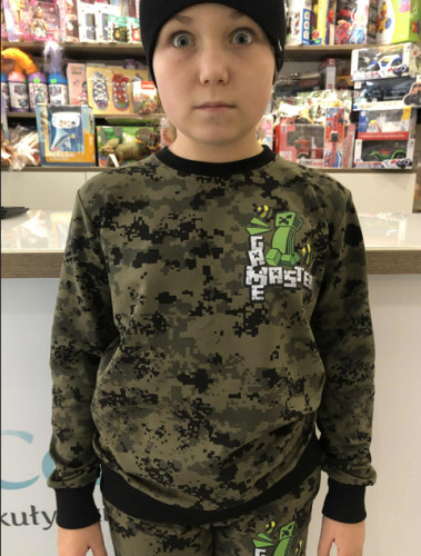 Bluza chłopięca MINECRAFT zieleń
