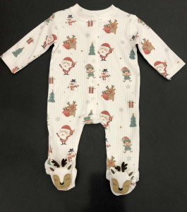 Pajac śiątezny niemowlęcy w mikołaje i elfy