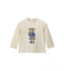 Koszulka dziewczęca ORIGINAL MARINES DGP1023NF beż