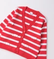 Sweter dziewczęcy IDO 4.G313/00 czerwony w paski