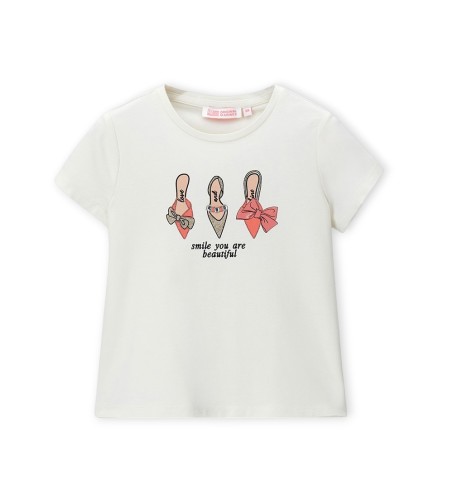 Koszulka dziewczeca ORIGINAL MARINES DGP3119F biała