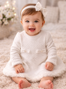 Sukienka dziewczęca MAYORAL 2800 kremowa