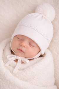 Czapka dziewczęca JAMIKS LEVKONIA biała