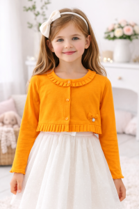 Bolerko dziewczęce MAYORAL (152) na guziki falbanka na dole