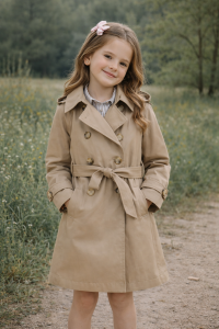 Płaszcz dziewczęcy ORIGINAL MARINES DGP3000F beżowy