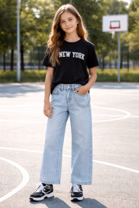 Spodnie jeansowe dziewczęce ORIGINAL MARINES DGP3042F