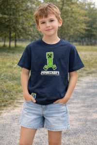 Koszulka chłopięca MINECRAFT ORIGINAL MARINES DGPV2036B granatowa