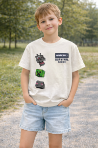 Koszulka chłopięca MINECRAFT ORIGINAL MARINES DGPV2036B biel