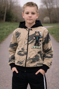 Bluza dziecięca MINECRAFT beżowa