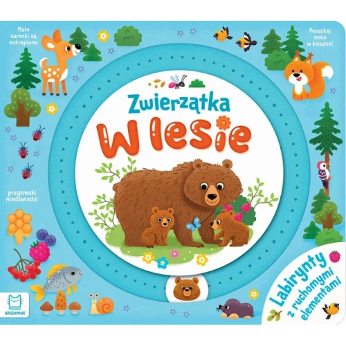 Zwierzątka w lesie. Labirynty z ruchomymi elementami